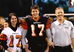 Roseville Chiropractor and Family at Roseville High School Football Game